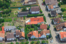 Aerial view of Waldstr in Kandel in the state Rhineland-Palatinate, Germany