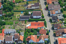 Oblique view of Waldstr in Kandel in the state Rhineland-Palatinate, Germany