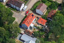 Aerial photograpy of Elsässerstr in Kandel in the state Rhineland-Palatinate, Germany
