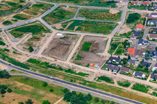 New Development Area West in Jockgrim in the state Rhineland-Palatinate, Germany viewn from the air