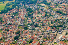 City view from the northeast in Jockgrim in the state Rhineland-Palatinate, Germany
