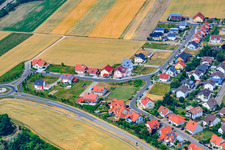 Aerial view of In Altfeld in the district Hardtwald in Neupotz in the state Rhineland-Palatinate, Germany