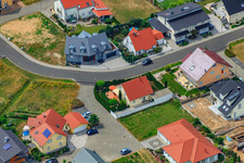 Aerial view of Pamina Platics in the district Hardtwald in Neupotz in the state Rhineland-Palatinate, Germany