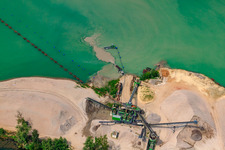 Markus Wolf gravel works in Leimersheim in the state Rhineland-Palatinate, Germany