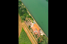 Aerial photograpy of Brickworks Museum Sondernheim am Rhein in Germersheim in the state Rhineland-Palatinate, Germany