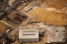 Nolte Furniture and Woodworks in Germersheim in the state Rhineland-Palatinate, Germany from the plane