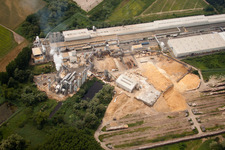 Nolte Furniture and Woodworks in Germersheim in the state Rhineland-Palatinate, Germany viewn from the air