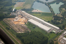 Drone image of Nolte Furniture and Woodworks in Germersheim in the state Rhineland-Palatinate, Germany