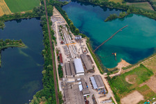 BERDING BETON GmbH at Vettersee and Schäfersee in the district Rheinsheim in Philippsburg in the state Baden-Wuerttemberg, Germany