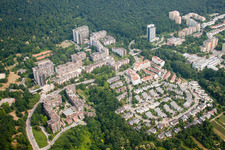 Drone image of HD-Emmertsgrund in the district Emmertsgrund in Heidelberg in the state Baden-Wuerttemberg, Germany