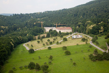 Aerial photograpy of Speyerer Hof, Schmieder Clinics in the district Königstuhl in Heidelberg in the state Baden-Wuerttemberg, Germany
