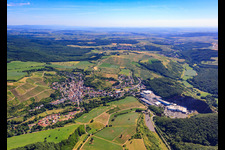 View of the town from the southwest in Bockenau in the state Rhineland-Palatinate, Germany