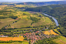River banks of the Nahe in Oberhausen an der Nahe in the state Rhineland-Palatinate, Germany