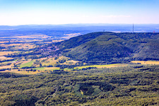 View of the town on the Donnersberg in Dannenfels in the state Rhineland-Palatinate, Germany