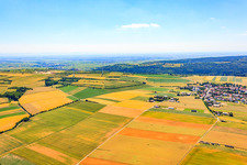 Wind farm above Grünstadt in Tiefenthal in the state Rhineland-Palatinate, Germany