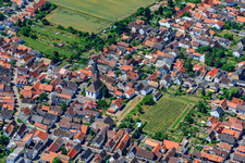 Church building in the village of in the district Lachen-Speyerdorf in Neustadt an der Weinstrasse in the state Rhineland-Palatinate, Germany