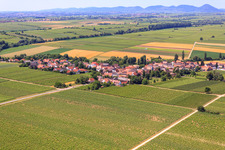 Village view from the northeast in Kleinfischlingen in the state Rhineland-Palatinate, Germany
