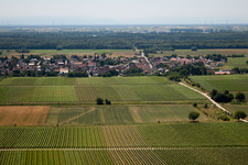 Aerial view of District Niederhochstadt in Hochstadt in the state Rhineland-Palatinate, Germany