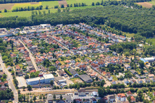 Oblique view of Settlement from the north in Kandel in the state Rhineland-Palatinate, Germany