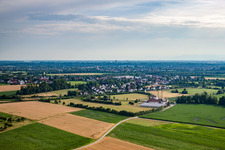 From the north in the district Neumühl in Kehl in the state Baden-Wuerttemberg, Germany