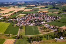 From the north in the district Querbach in Kehl in the state Baden-Wuerttemberg, Germany