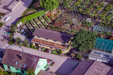 Bird's eye view of Garden Times Black in the district Bodersweier in Kehl in the state Baden-Wuerttemberg, Germany