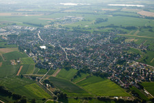 Kilstett in the state Bas-Rhin, France from the plane