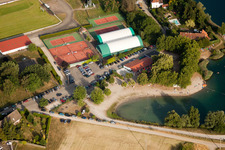 Sports fields in Gambsheim in the state Bas-Rhin, France