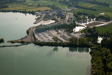 Bird's eye view of Bischwiller in the state Bas-Rhin, France
