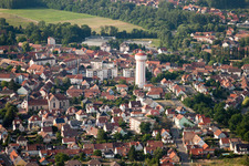 Aerial photograpy of Bischwiller in the state Bas-Rhin, France