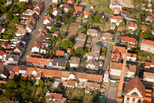 Drone recording of Bischwiller in the state Bas-Rhin, France