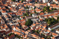 Aerial photograpy of Bischwiller in the state Bas-Rhin, France