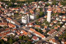 Bischwiller in the state Bas-Rhin, France out of the air