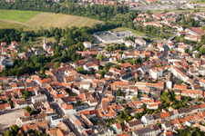 Bischwiller in the state Bas-Rhin, France seen from above