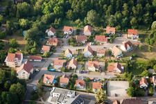 Aerial photograpy of Bischwiller in the state Bas-Rhin, France