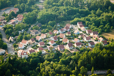 Bischwiller in the state Bas-Rhin, France from above