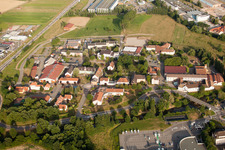 Bischwiller in the state Bas-Rhin, France seen from above