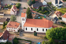 Drone recording of Schirrhein in the state Bas-Rhin, France