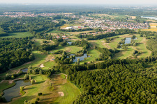 Aerial view of Grounds of the Golf course at Golfclub Soufflenheim Baden-Baden in Soufflenheim in Grand Est, France