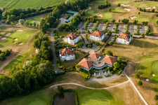 Aerial view of Restaurant at Golf club Soufflenheim Baden-Baden in Soufflenheim in Grand Est, France