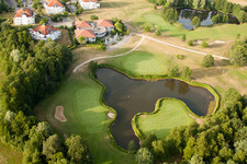 Drone recording of Golf Club Soufflenheim Baden-Baden in Soufflenheim in the state Bas-Rhin, France
