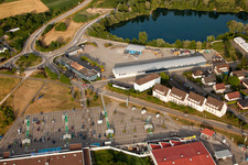 Oblique view of Soufflenheim in the state Bas-Rhin, France