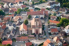 Soufflenheim in the state Bas-Rhin, France from the plane