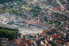 Bird's eye view of Soufflenheim in the state Bas-Rhin, France