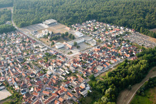 Soufflenheim in the state Bas-Rhin, France from the drone perspective