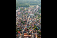 Soufflenheim in the state Bas-Rhin, France from a drone