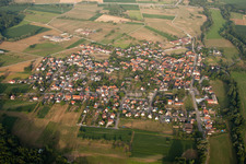 Forstfeld in the state Bas-Rhin, France viewn from the air