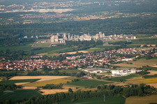 Drone image of Beinheim in the state Bas-Rhin, France