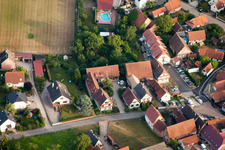 Drone image of Forstfeld in the state Bas-Rhin, France