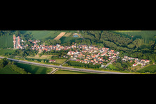 Panorama in Kesseldorf in the state Bas-Rhin, France